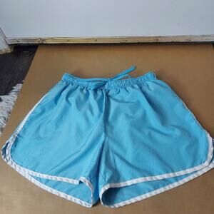 Champion C9 Blue Athletic Tie Up Running Shorts S Activewear Athleisure Sports